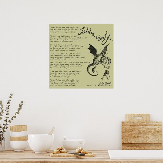 Jabberwocky Poem Poster (Küche)