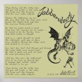 Jabberwocky Poem Poster (Vorne)