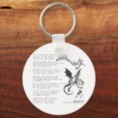 Jabberwocky Poem Schlüsselanhänger (Vorderseite)