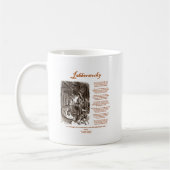 Jabberwocky Poem von Lewis Carroll (Black Adder) Kaffeetasse (Links)