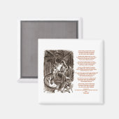 Jabberwocky Poem von Lewis Carroll Magnet (Vorderseite/Rückseite)