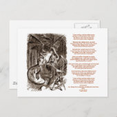Jabberwocky Poem von Lewis Carroll Postkarte (Vorne/Hinten)
