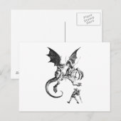 Jabberwocky Postkarte (Vorne/Hinten)
