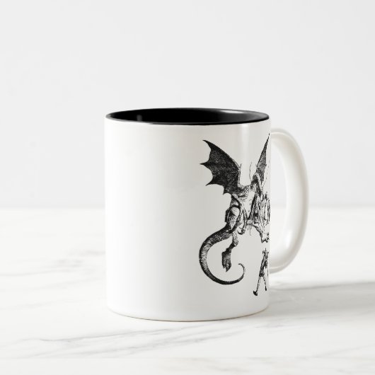 Jabberwocky Zweifarbige Tasse (VorderseiteRechts)