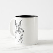 Jabberwocky Zweifarbige Tasse (Vorderseite Links)