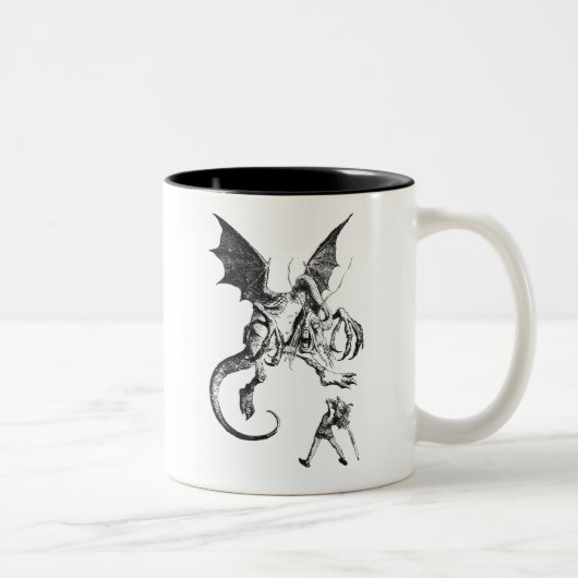 Jabberwocky Zweifarbige Tasse (Rechts)