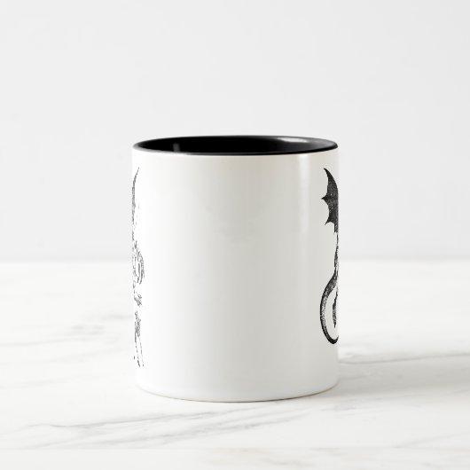 Jabberwocky Zweifarbige Tasse (Mittel)