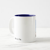 Jabez Gebet, das er ist Zweifarbige Tasse (Vorderseite Links)