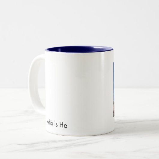 Jabez Gebet, das er ist Zweifarbige Tasse (Vorderseite Links)