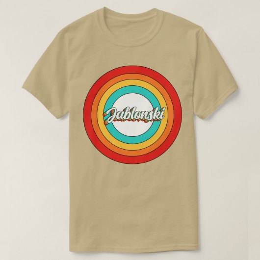 Jablonski Name Shirt Vintag Jablonski Circle (Design vorne)