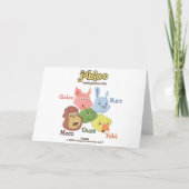 Jabloo Strand-Geburtstags-Karte Karte (Rückseite)