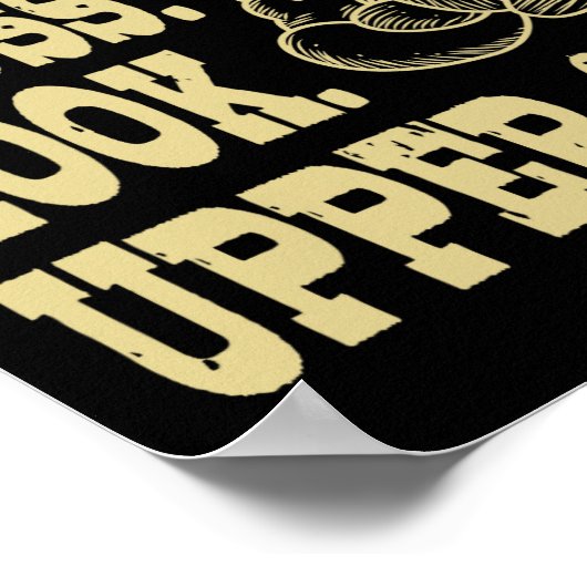 Jabs. Überqueren. Hook. Trainer für Boxtrainee Poster (Ecke)