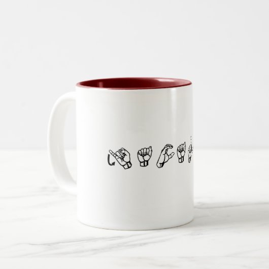 Jacalyn ASL Tasse (Vorderseite Links)