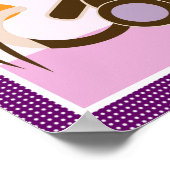 Jacana Monkey Girl Personalisierte Kunst Poster (Ecke)