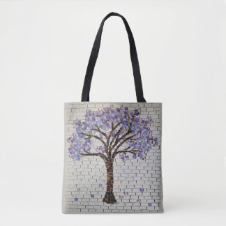 Jacaranda-Baum des Lebensmosaiks Tasche
