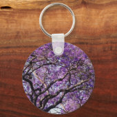 Jacaranda Baum im Frühjahr Blüte Blume Schlüsselanhänger (Vorderseite)
