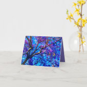 Jacaranda-Baum-Karte Karte (Gelbe Blume)
