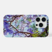 Jacaranda-Baum-Ölfarbe, iPhone Hülle (Rückseite (Horizontal))