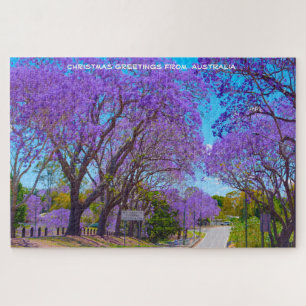 Jacaranda-Bäume Australiens Puzzle