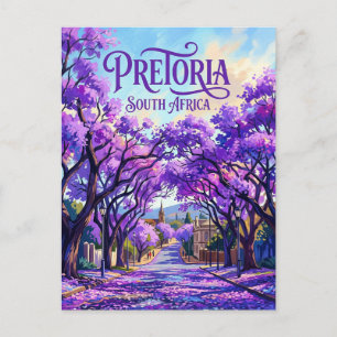 Jacaranda-Bäume von Pretoria Südafrika Postkarte