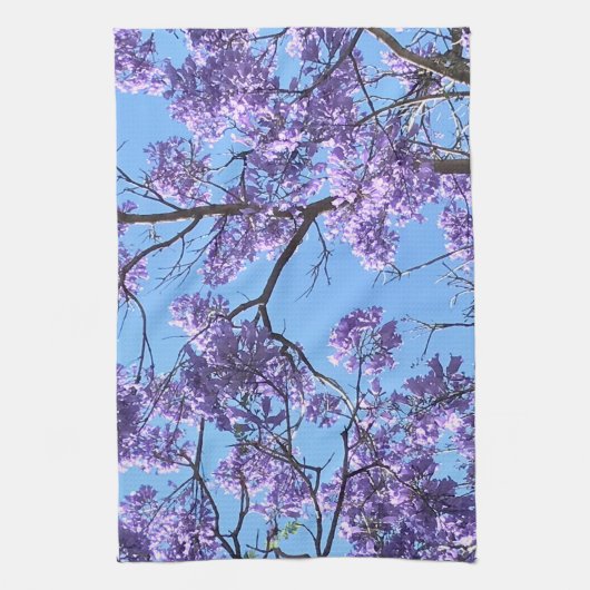 Jacaranda Blossoms Geschirrtuch (Vertikal)