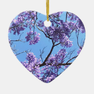 Jacaranda Blossoms Keramik Ornament