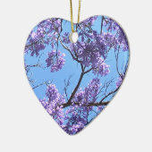 Jacaranda Blossoms Keramik Ornament (Links)