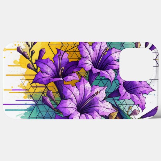 Jacaranda Blume Case-Mate iPhone Hülle (Rückseite (Horizontal))