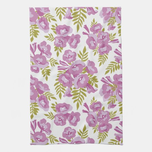 Jacaranda Blume. Handtuch mit Blumenmuster (Vertikal)