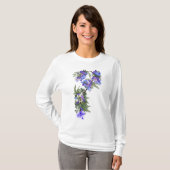 Jacaranda Blume Hochzeitsblumen T-Shirt (Vorne ganz)