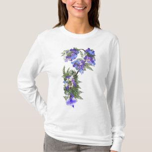 Jacaranda Blume Hochzeitsblumen T-Shirt