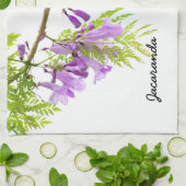 Jacaranda Blume ist lila Geschirrtuch (Gefaltet)
