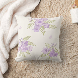 Jacaranda-Blüten Australischer Floraler Wurfkissen Kissen