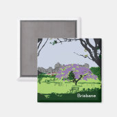 Jacaranda in Bloom Magnet (Vorderseite/Rückseite)