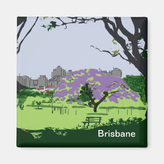 Jacaranda in Bloom Magnet (Vorne)