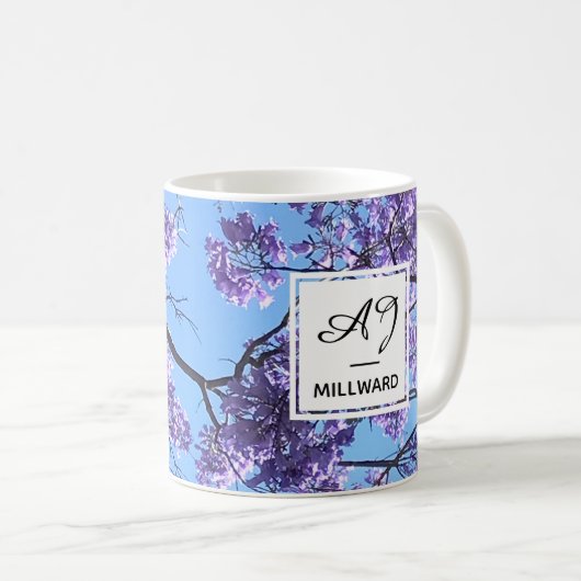 Jacaranda Kaffeetasse (VorderseiteRechts)