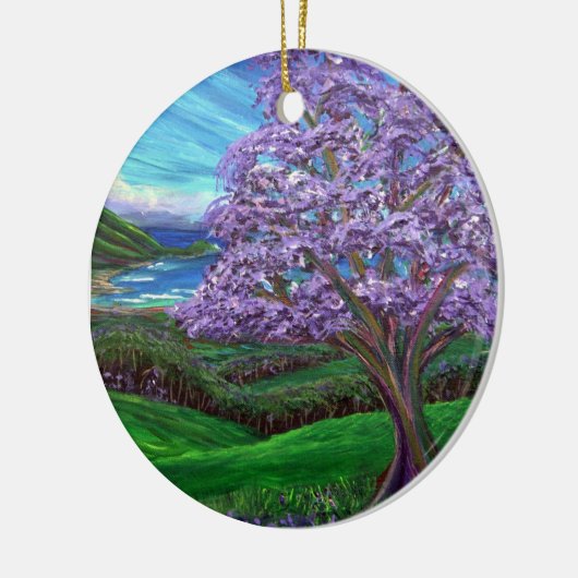 Jacaranda landeinwärts keramikornament (Links)