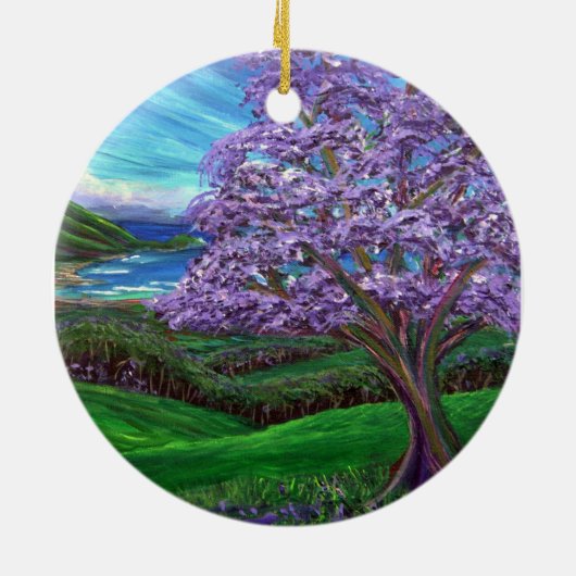 Jacaranda landeinwärts keramikornament (Hinten)