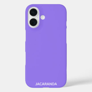 Jacaranda lila Farbname iPhone 16 Hülle