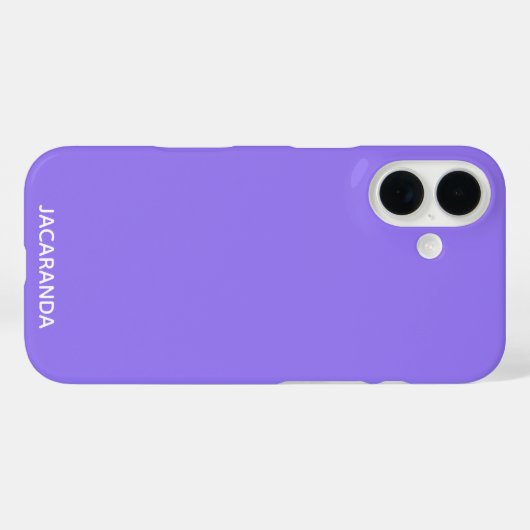 Jacaranda lila Farbname Case-Mate iPhone Hülle (Rückseite (Horizontal))