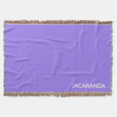 Jacaranda lila Farbname Decke (Vorderseite)