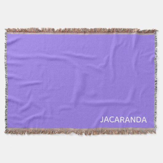 Jacaranda lila Farbname Decke (Vorderseite)