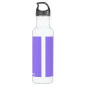 Jacaranda lila Farbname Edelstahlflasche (Rückseite)