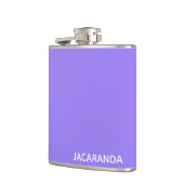 Jacaranda lila Farbname Flachmann (Links)