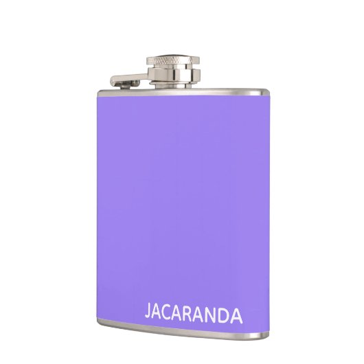 Jacaranda lila Farbname Flachmann (Links)