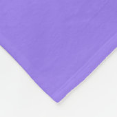 Jacaranda lila Farbname Fleecedecke (Ecke)