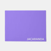 Jacaranda lila Farbname Fußmatte (Vorderseite)