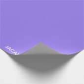 Jacaranda lila Farbname Geschenkpapier (Ecke)