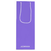 Jacaranda lila Farbname Geschenktüte Für Weinflaschen (Vorderseite)