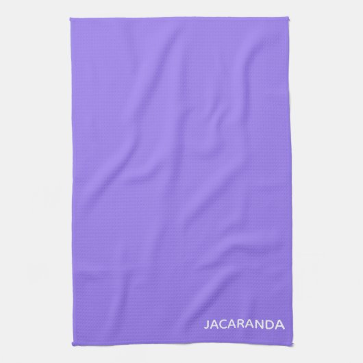 Jacaranda lila Farbname Geschirrtuch (Vertikal)